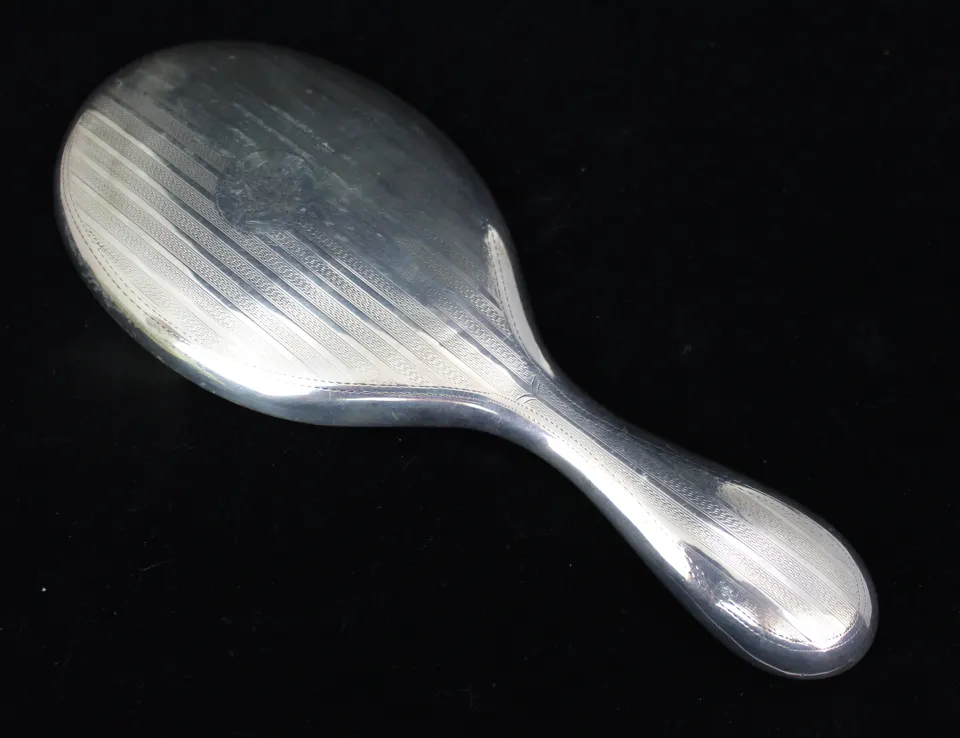 Edwardian Silver Hand Mirror Birmingham 1906
