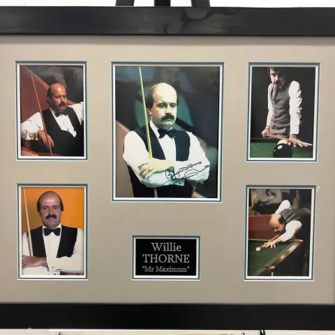WILLIE THORNE framed original signature presentation.