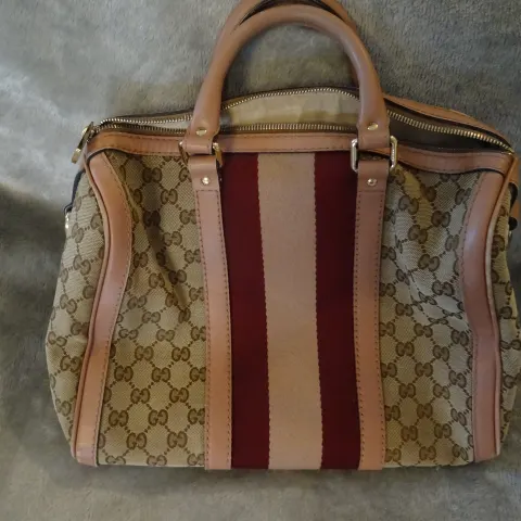 Gucci Monogram GG Boston Bag
