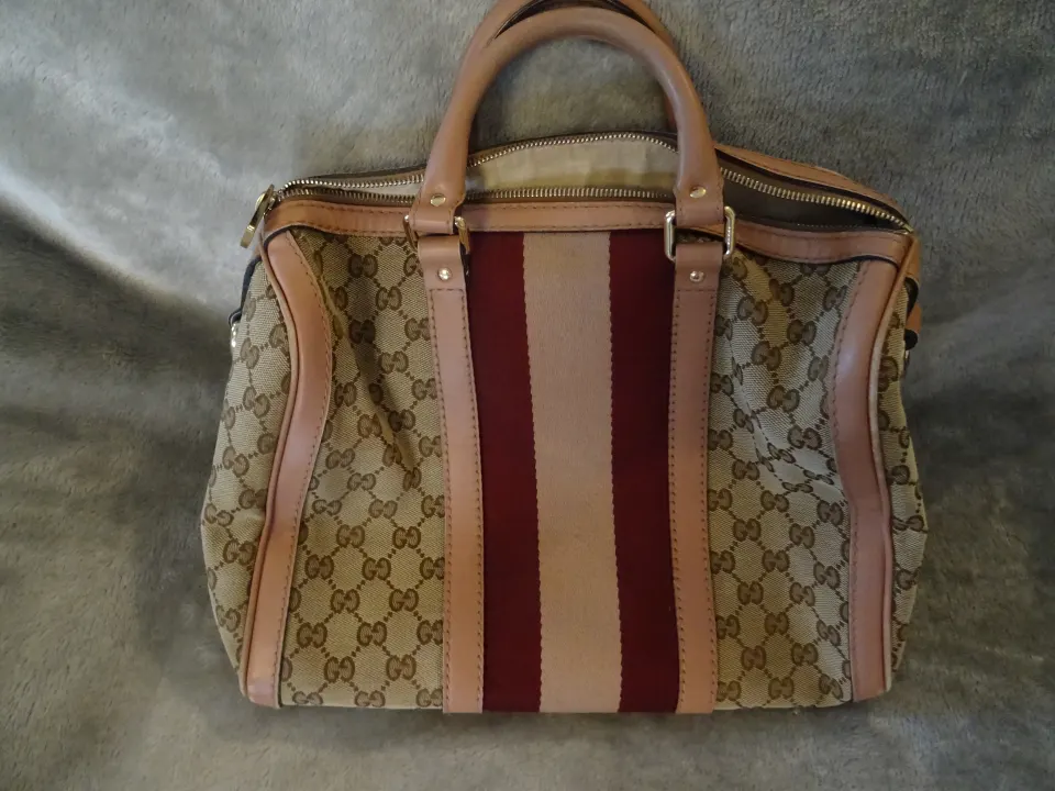 Gucci Monogram GG Boston Bag