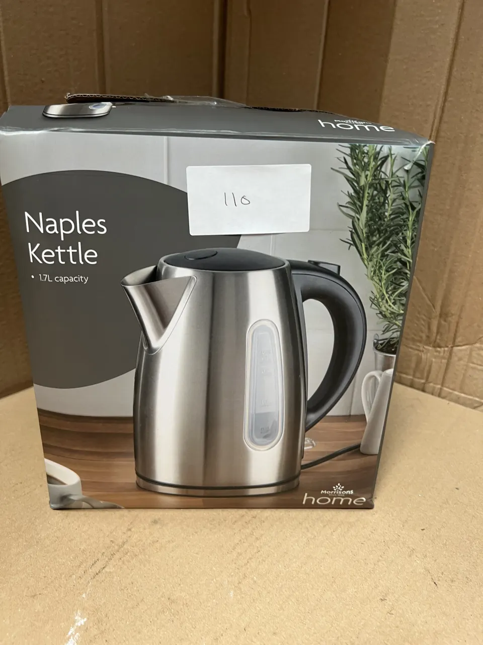 Morrisons Home Naples Kettle. RRP £18.00 - GRADE U