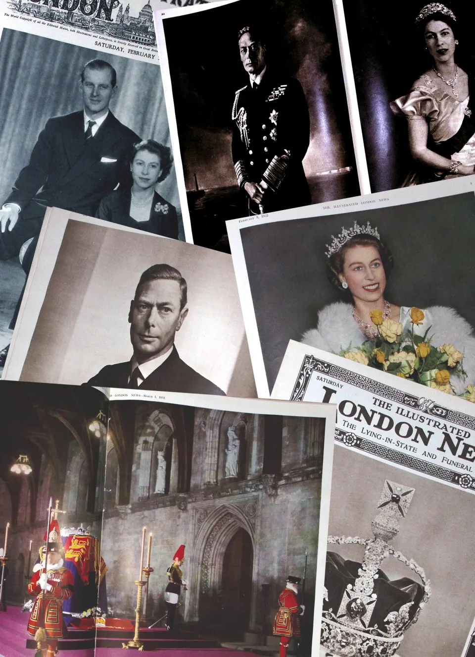 Illustrated London News 73 Years Old Death King George V 1952 Jan-March Over 500 Pages.