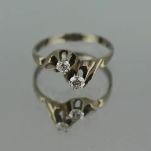 Diamond Crossover 18ct White Gold Ring