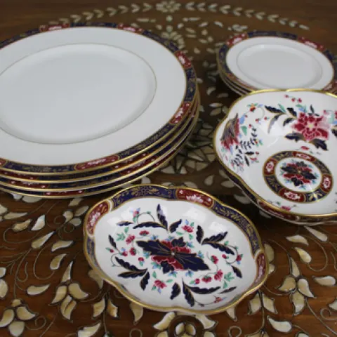 Collection of 8 Pieces of Royal Worcester Prince Regent