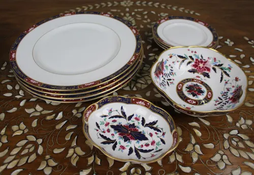 Collection of 8 Pieces of Royal Worcester Prince Regent