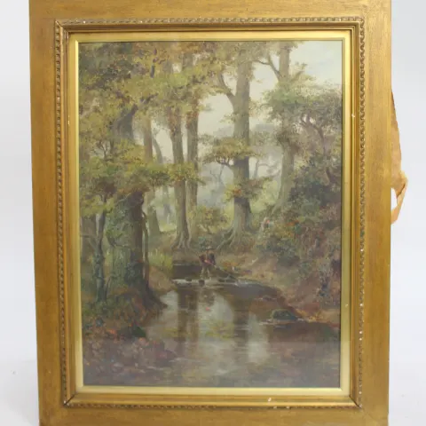 Pair of English Landscape Paintings by Henry Jarman