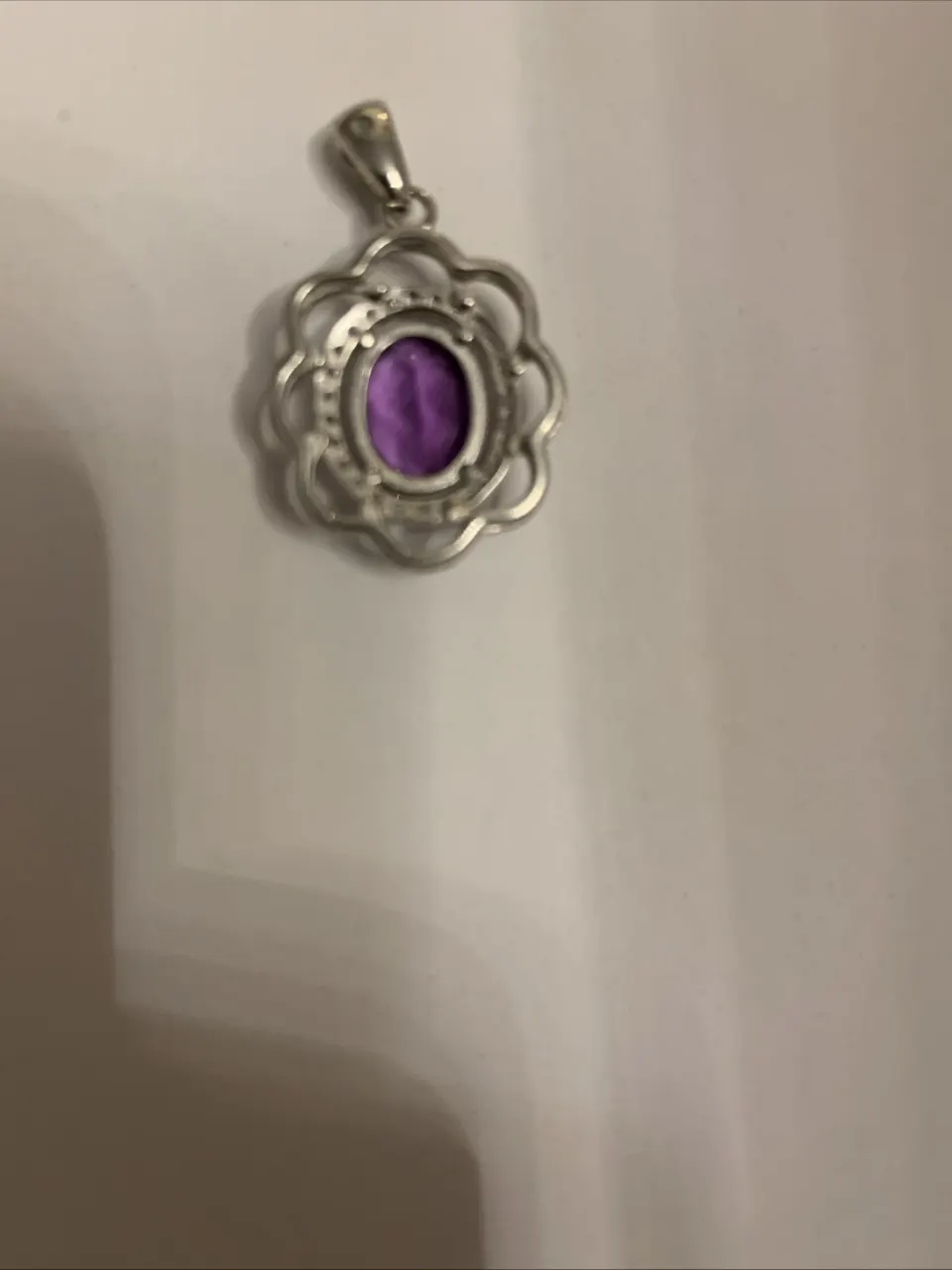 Sterling Silver Pendant With 1ct Amethyst
