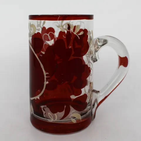 Antique 19th c. English Glass Tankard
