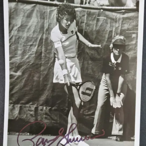 Pam Shriver Original Signature