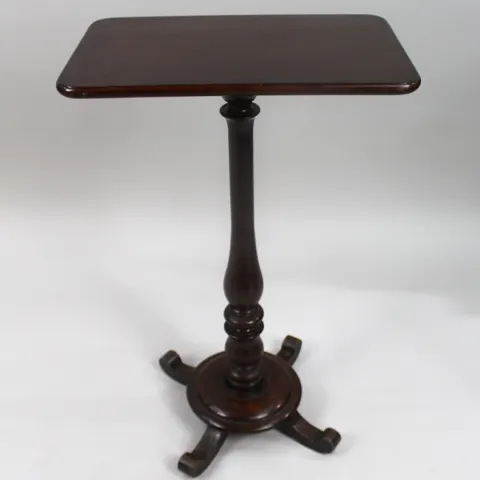 Mahogany Column Occasional Table