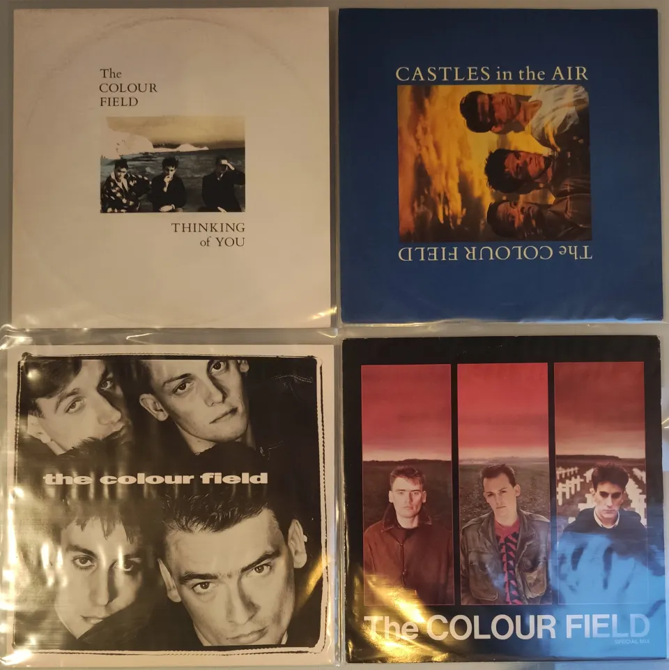 4 x The Colour Field Vinyl Records – To Include UK First Pressings – VG+ to EX