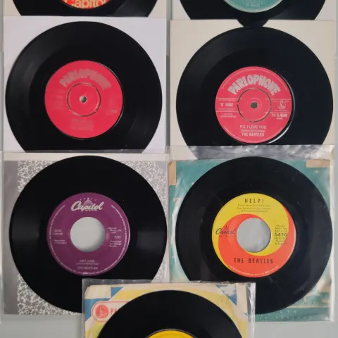 A Fantastic Collection of Beatles and Related 7” Singles to Include Beatles Promo