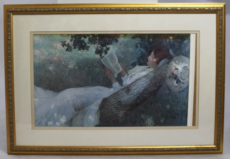 "Love Story" Print Set in Gilt Frame