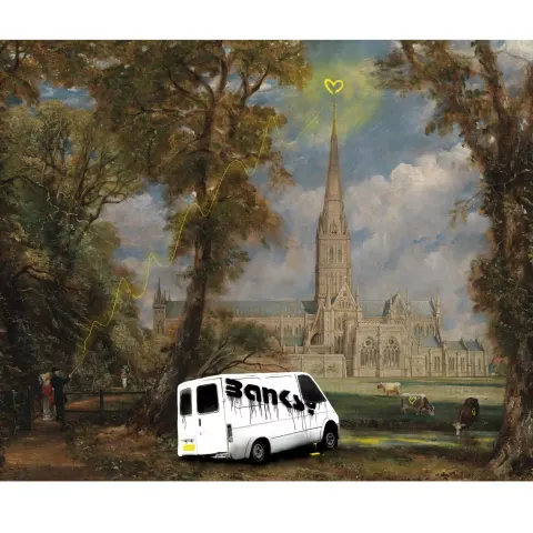 Banksy Magic, Chris Boyle (b 1972)‘Banksy Magic’ Signed, Limited Edition, Street Art, Print, COA, 23