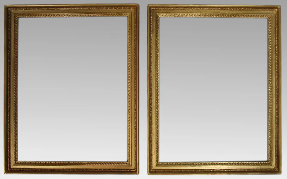 Matched Pair of Antique Giltwood Frames – c.1880