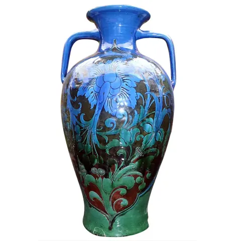 A Gigantic Extremely Rare Liberty & Co Brannam Pottery William Morris Vase 50cm C.1890+