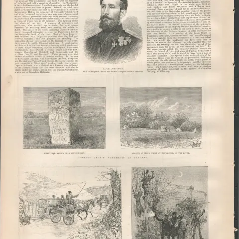 1887 Irish Land Wars Moonlighters Cutting the Telegraph Wires Co Clare
