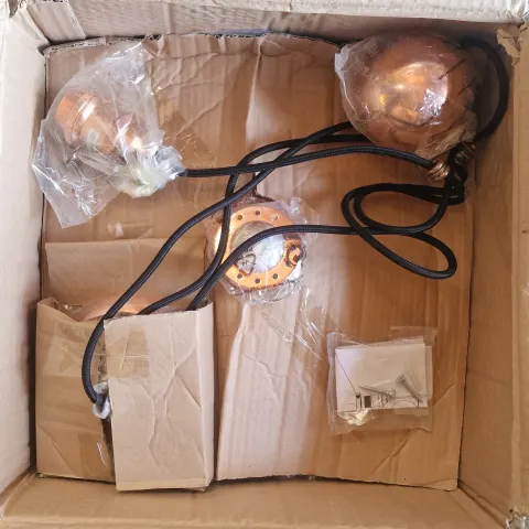 Copper Pendant Ceiling Light x 2