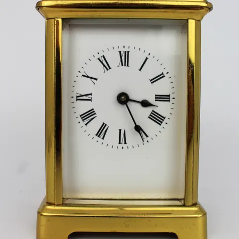 Edwardian Brass Carriage Clock Swiss Movement