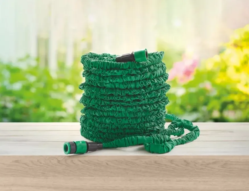 (143/7A)  Lot RRP £100. 5x 30M Expandable Garden Hose With Fittings Green RRP £20 Each.