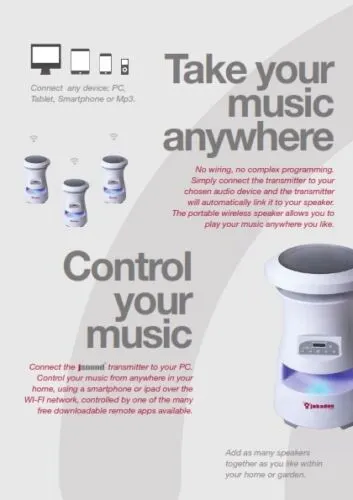 Jabadoo Jsound Wireless Portable Speaker