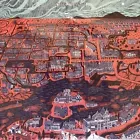 Sir Grayson Perry RA "Our Town" Print On Fabric Double Sided Framed