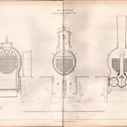 Tank Goods Engine Manning & Wardle Leeds Antique Scarce Diagram-21.