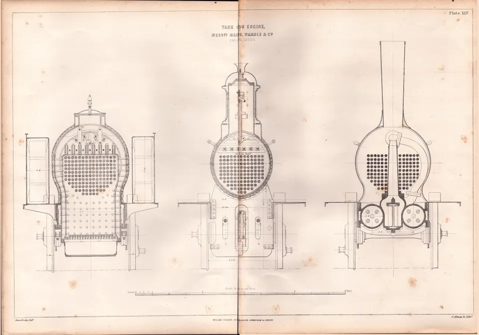 Tank Goods Engine Manning & Wardle Leeds Antique Scarce Diagram-21.