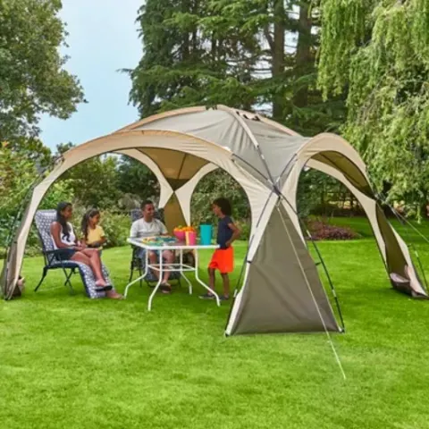 (40/7C) RRP £89. Ozark Trail Dome Shelter Grey. Designed With A Clear 360-Degree View So You Can Se