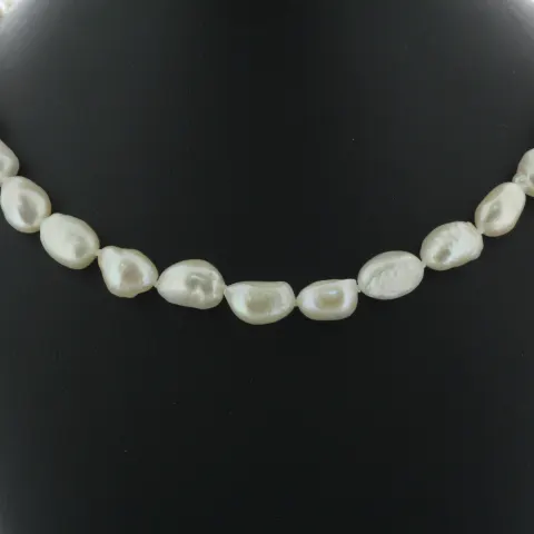 26 inch Baroque Shaped Freshwater Cultured 8.0 - 8.5mm Pearl Necklace