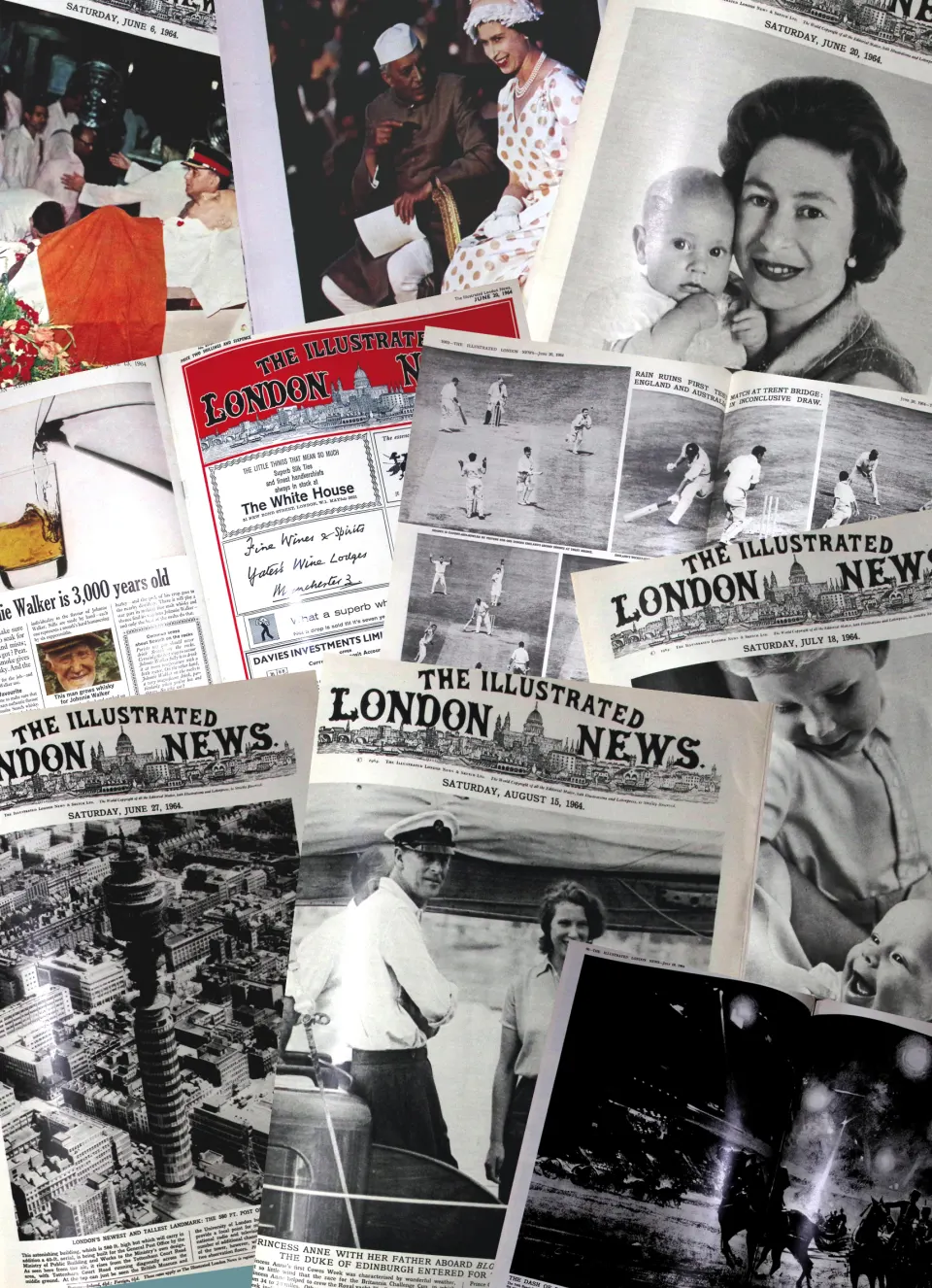 Illustrated London News  Removeable Issues 1964 May-Aug Original Folder.