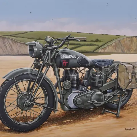 BSA WD-M20 Classic British Motorbike Metal Wall Art
