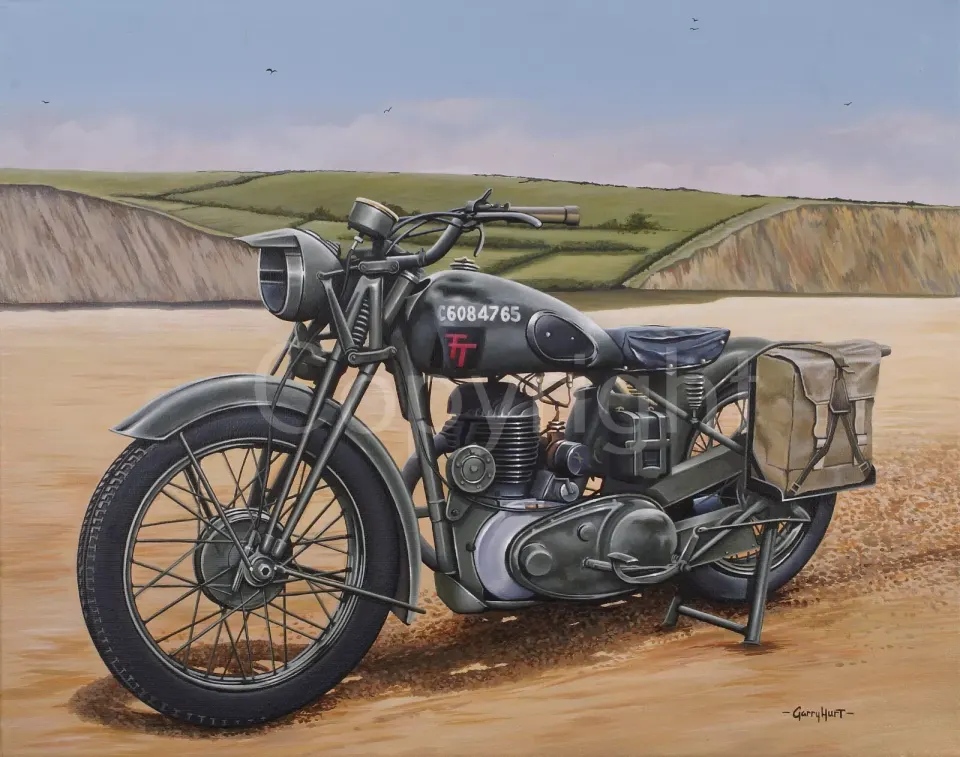 BSA WD-M20 Classic British Motorbike Metal Wall Art