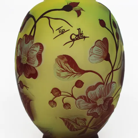 Tip Gallé Art Nouveau Style Vase