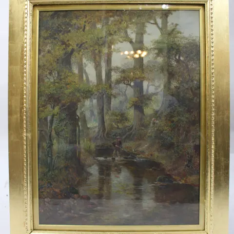 Pair of English Landscape Paintings by Henry Jarman