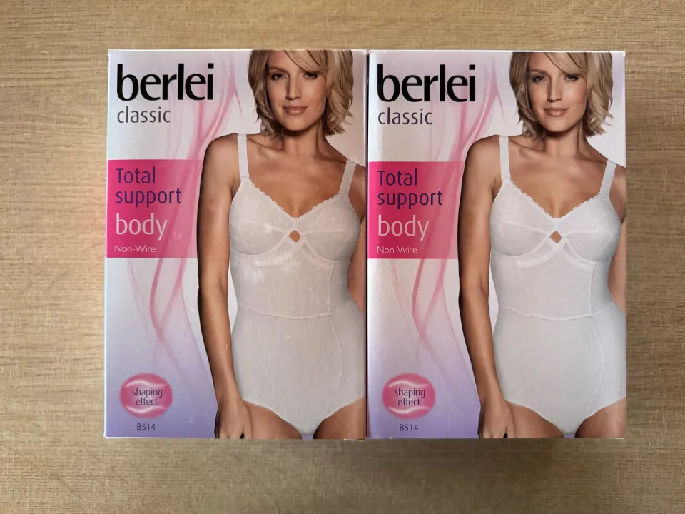 2 x Berlei Classic Total Support Non-Wired Panty Corselette Size 34E Original Box