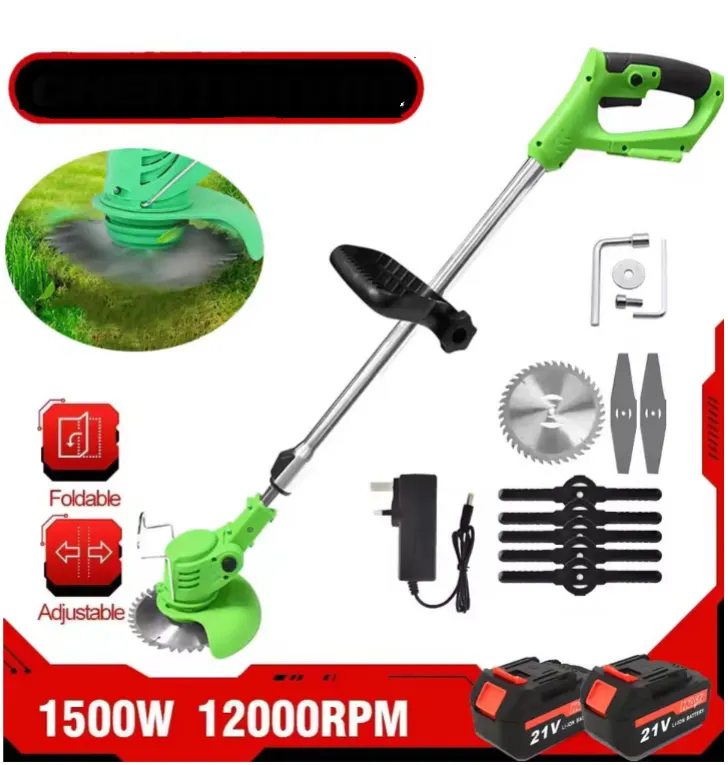 21V Cordless Grass Trimmer – 3-In-1 Electric Strimmer & Garden Edger