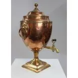Georgian Adam Style Copper & Brass Samovar