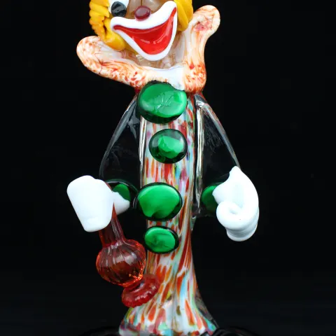 Vintage Venetian Murano Glass Clown