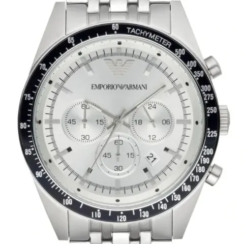 AR6073 Emporio Armani Men's Sportivo Silver Stainless Steel Chronograph Watch