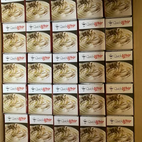 1 x Case of 600 x 8g Whipping Cream Chargers branded 'QuickWhip'
