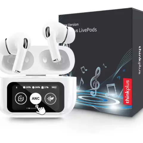 Wireless Bluetooth Earphones ANC Noise Reduction Earbuds HD Mic Call Gamer Earbuds LED Touch Screen