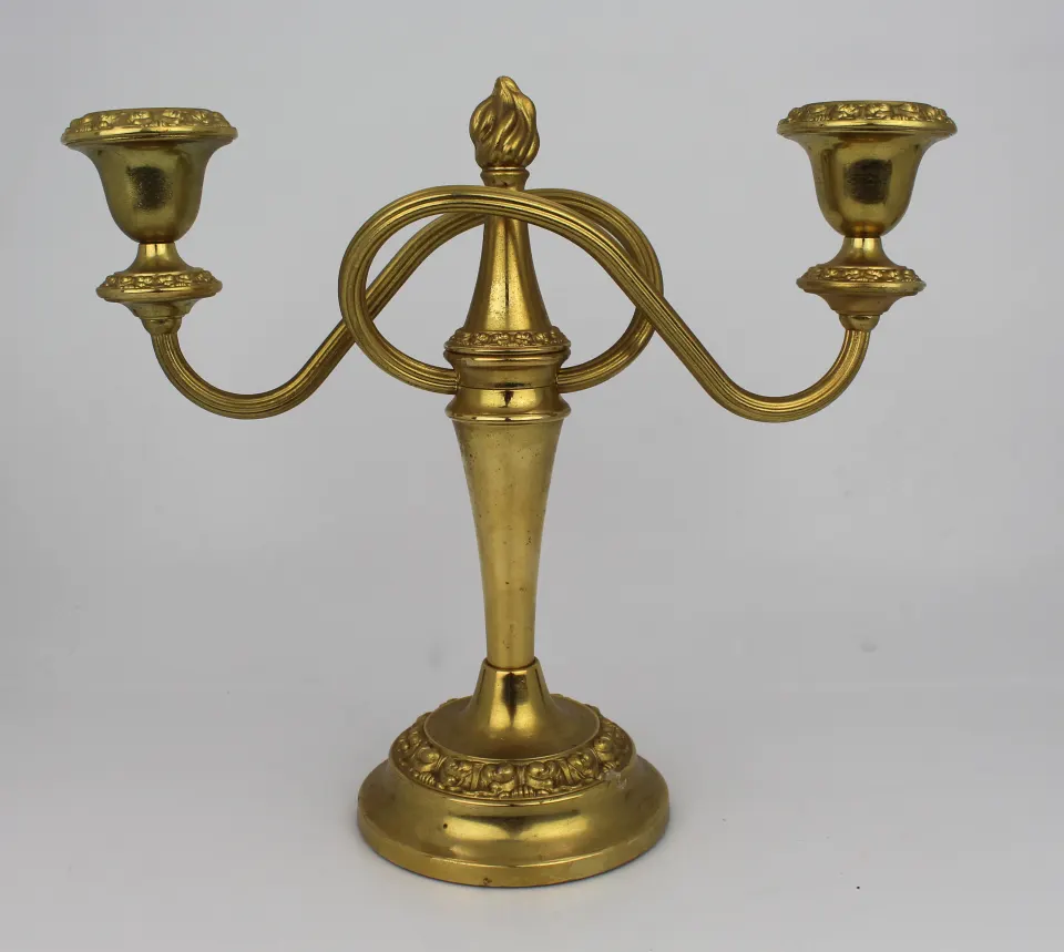 Vintage Gold Plated Candelabra