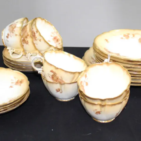 Edwardian Crescent China Blush Tea Service