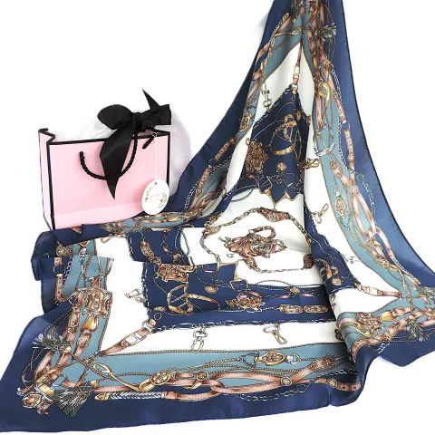 Moneté Paris 100% Silk Equestrian Theme Print Scarf 'New'