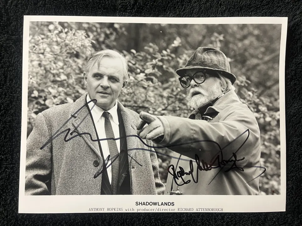 Richard Attenborough & Anthony Hopkins Signed