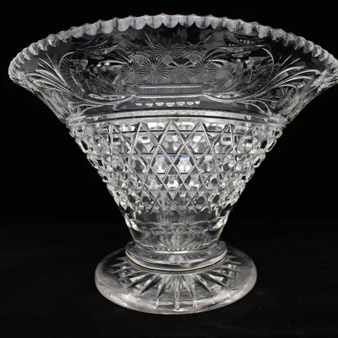 Crystal Art Deco Vase