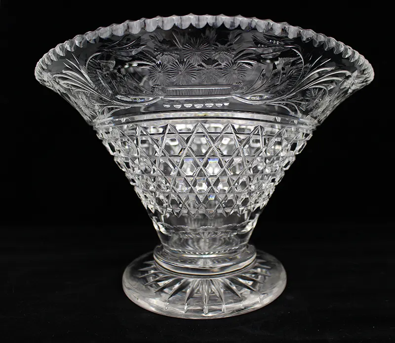 Crystal Art Deco Vase