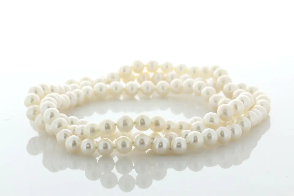 36 inch Freshwater Cultured 7.0 - 7.5mm Pearl Necklace