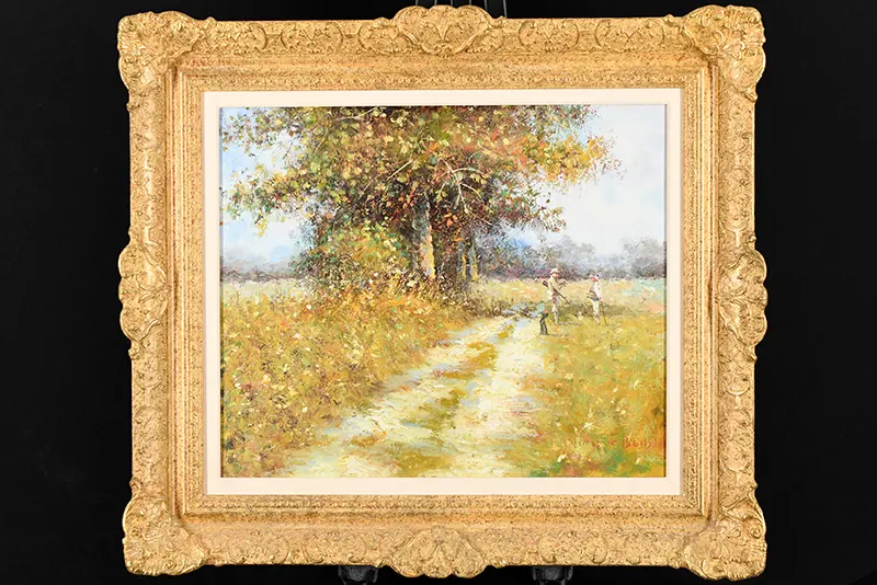Framed Original Painting By K. Beiber